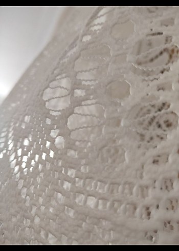 Dantel Detaylı Beyaz Bohem Kadın Bluz - Görsel 7