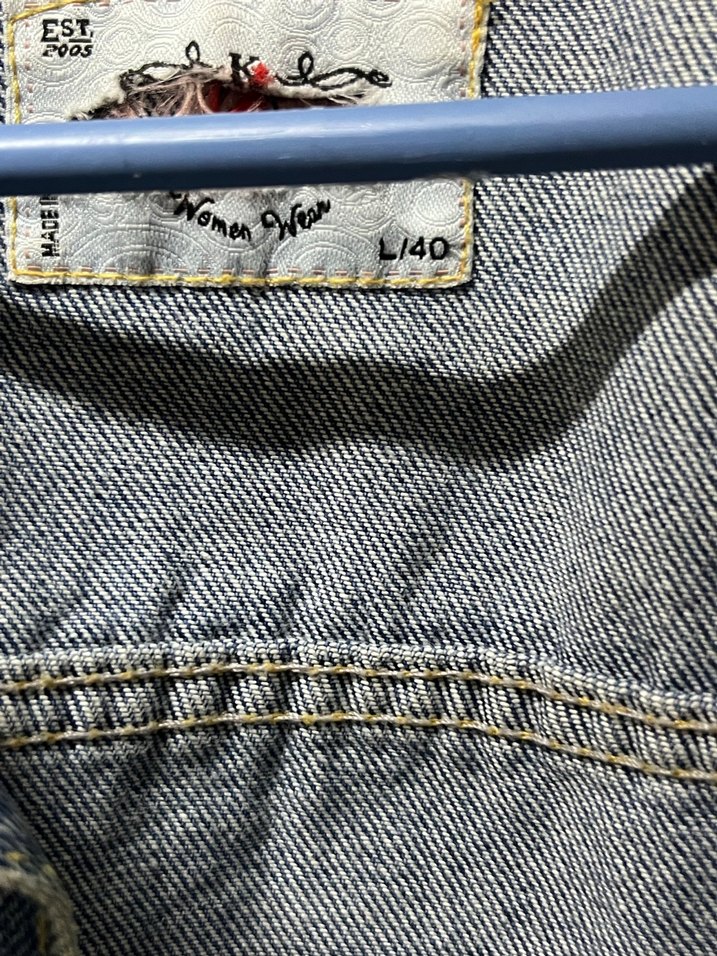 Kadın Mavi Denim Kot Gömlek Ceket - Görsel 3