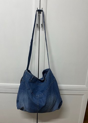 Kadın Lacivert Denim Omuz Çantası - Görsel 2