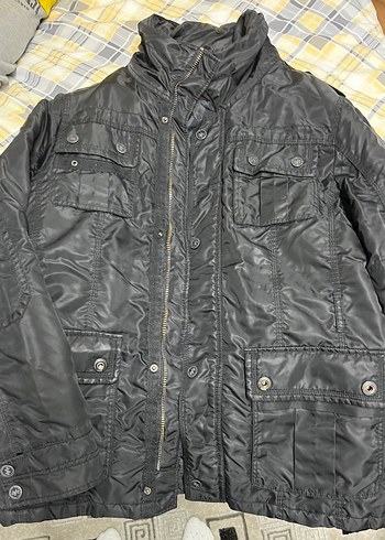 Fermuarlı Siyah Erkek Streetwear Mont - Görsel 4