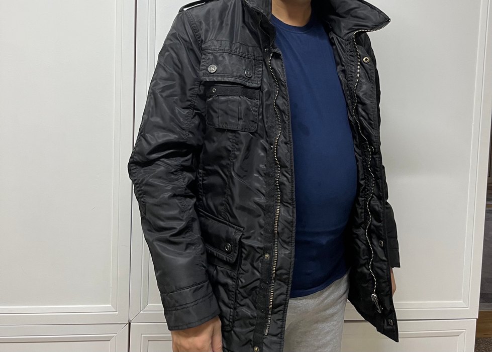 Fermuarlı Siyah Erkek Streetwear Mont - Görsel 3