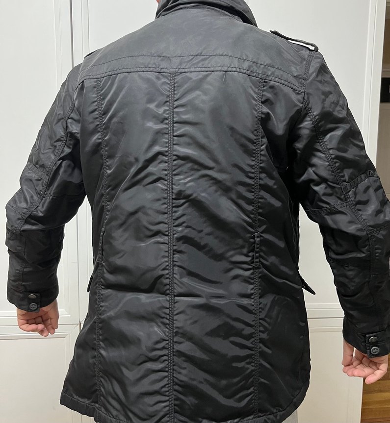 Fermuarlı Siyah Erkek Streetwear Mont - Görsel 2