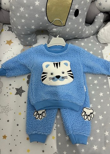 Mavi Peluş Bebek Takımı