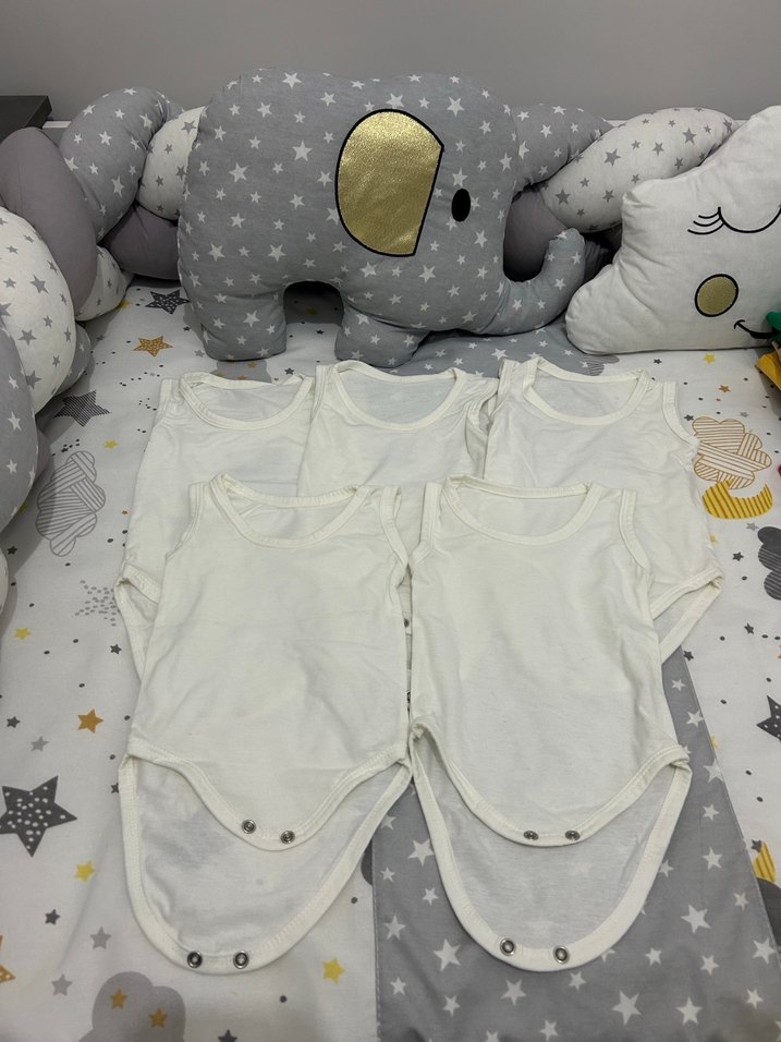 Genel Markalar 5'li Beyaz Bebek Atlet Body - Görsel 2