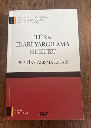 Türk İdari Yargılama Hukuku Pratik Çalışma Kitabı