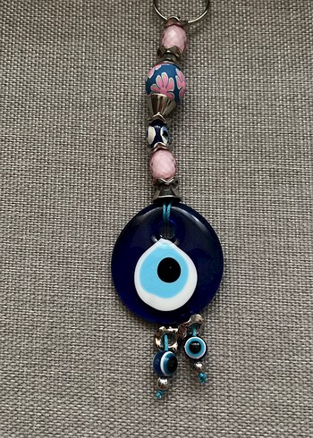 Boncuklu Mavi Nazar Boncuğu  süs - Görsel 2