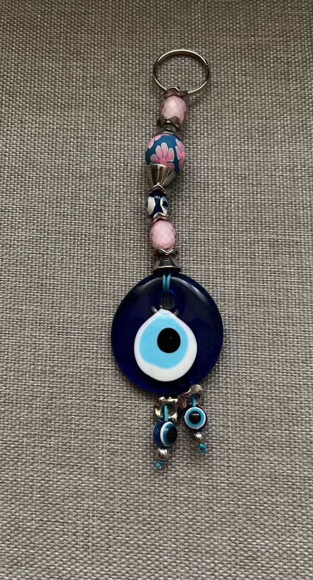Boncuklu Mavi Nazar Boncuğu  süs - Görsel 2