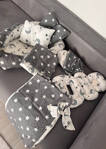 Gri Desenli Çocuk Uyku Seti - Görsel 6