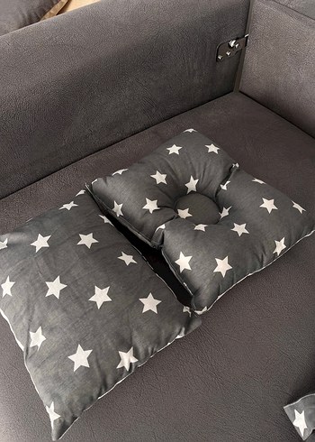 Gri Desenli Çocuk Uyku Seti - Görsel 3