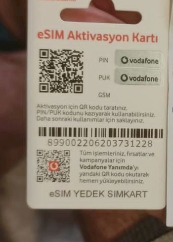  Vodafone Mini SIM Kartlar, 5G Destekli