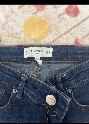 Mango Dugmeli Normal Boy Denim Kadin Jean