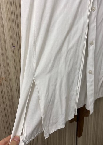 Beyaz Uzun Kollu poplin Gömlek - Görsel 2