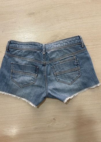 Bershka vintage bershka Kadın Mavi Mini Denim Şort