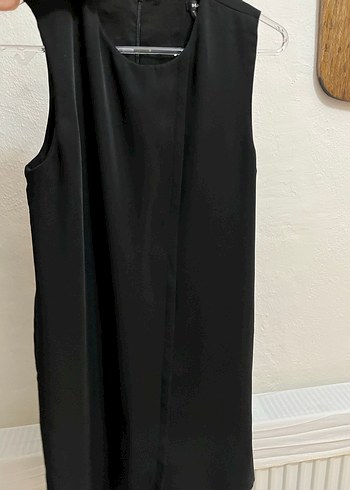 Mango Siyah Tül Detaylı Abiye Elbise - Görsel 3