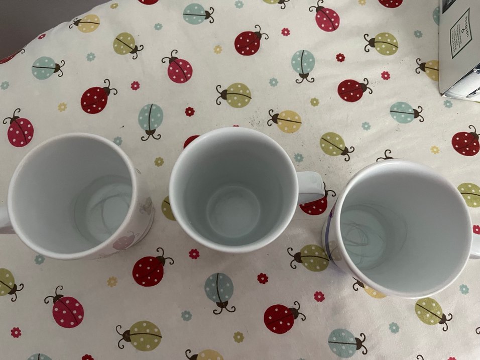 3 adet beyaz kupa - Görsel 2