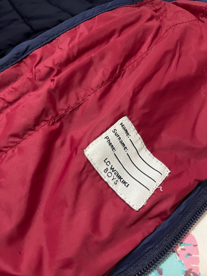 Bordo Erkek Çocuk Mont - Görsel 3