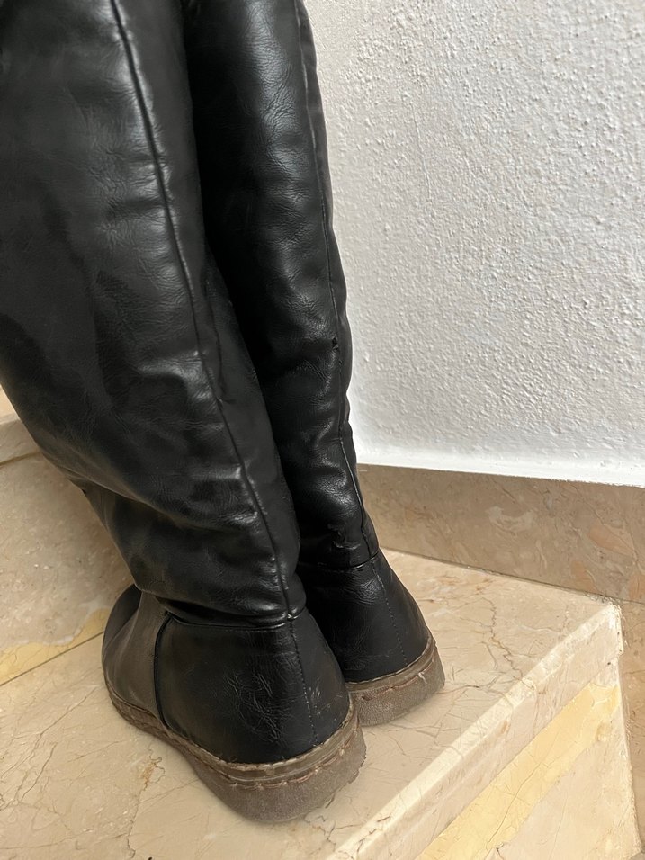 Bambi İçi Tüylü Siyah Çizme - Görsel 5