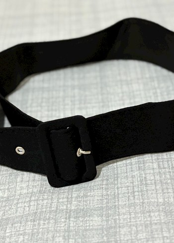 Siyah süet Kadın Kemer - Görsel 2