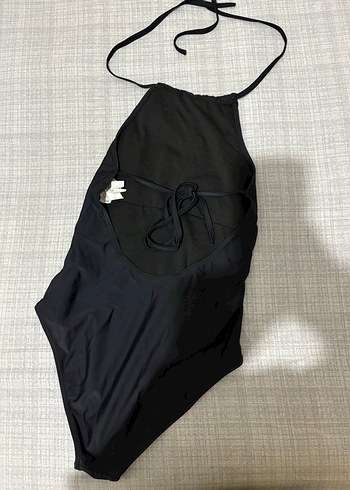 Siyah Fırfırlı Gotik Kadın Mayo - Görsel 3