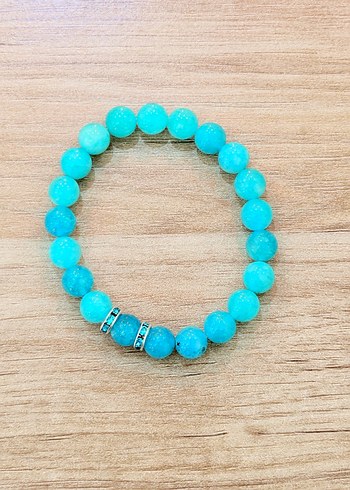 Doğal taş Aquamarin Taşı Bileklik - Görsel 2