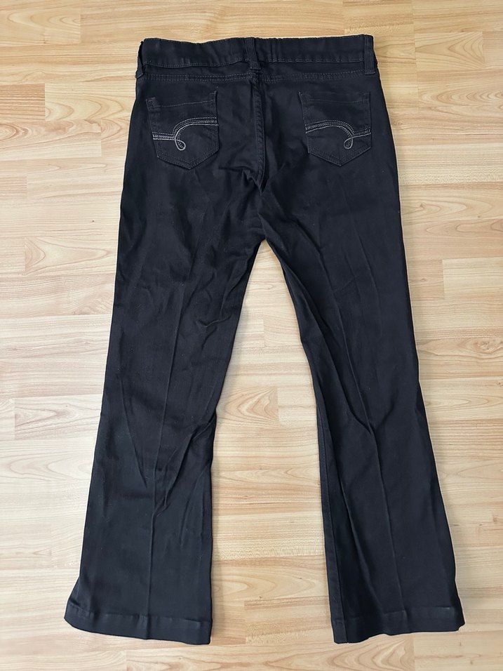 Y2K Fairycore Grunge İspanyol Paça Pantolon - Görsel 2