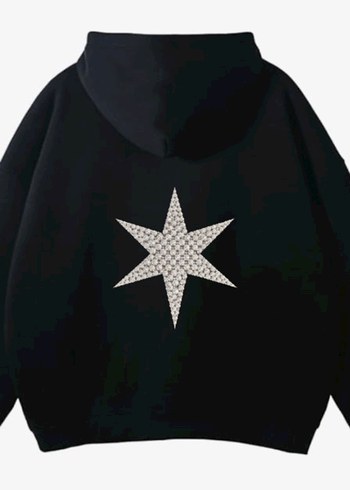 Taşlı Motive Romantik Albüm Hoodie - Görsel 2