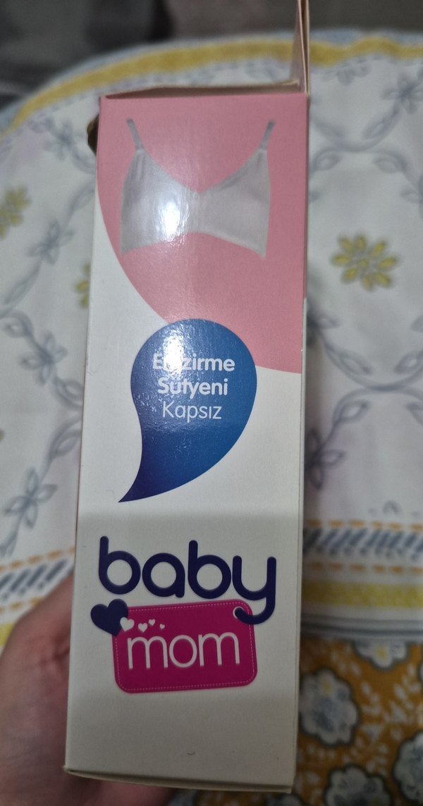 Beyaz Baskılı Emzirme Sütyeni Pamuklu - Görsel 2