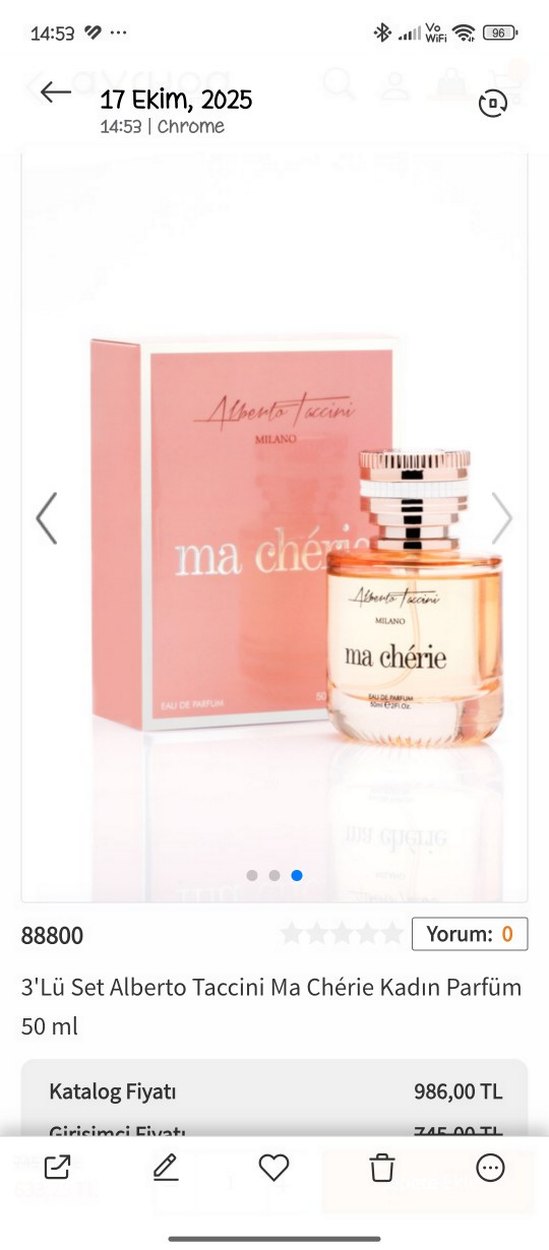 Alberto Taccini Milano Ma Chérie Kadın Parfümü 50 ml - Görsel 4