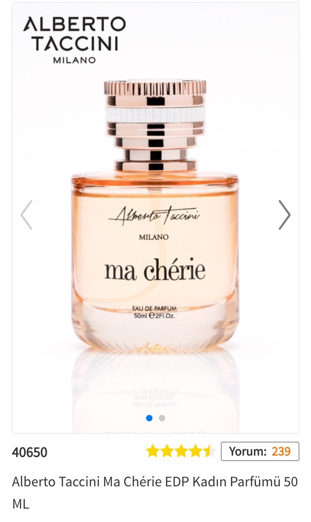 Alberto Taccini Ma Chérie Kadın Parfümü 50 ml3 li avantaj paketi - Görsel 3