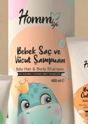 HOMM LIFE BEBEK SAÇ VE VÜCUT ŞAMPUANI 400 ML - Görsel 3