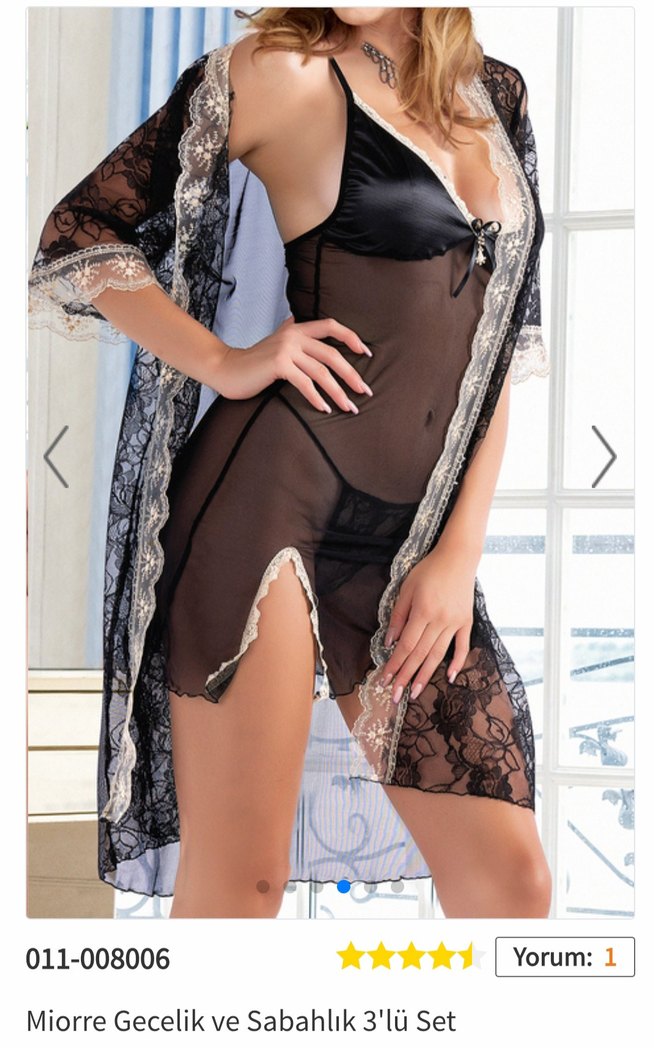 Miorre Gecelik ve Sabahlık 3'lü Set - Görsel 3