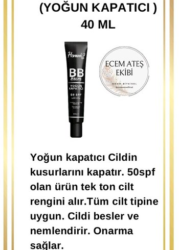 HOMM LIFE BB KREM YOĞUN KAPATICI 50+ SPF 40 ml - Görsel 2