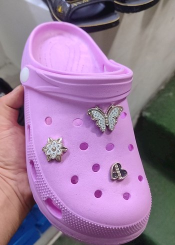 Pembe Düğmeli Platform Topuklu Kadın Terlik
