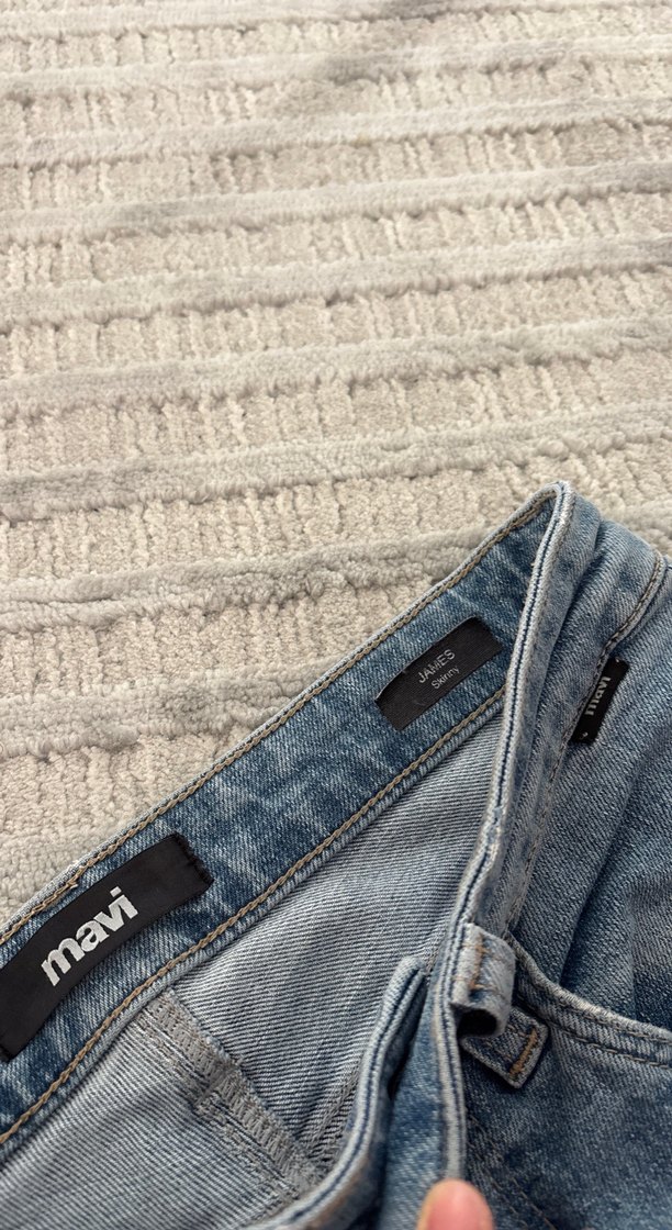 Mavi Renk erkek Denim skinny Jean - Görsel 3
