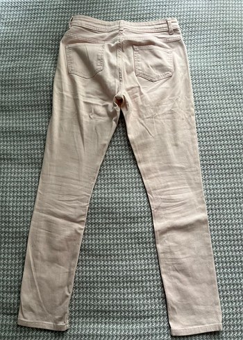 Açık pembe Midi Denim Kadın Pantolon - Görsel 2