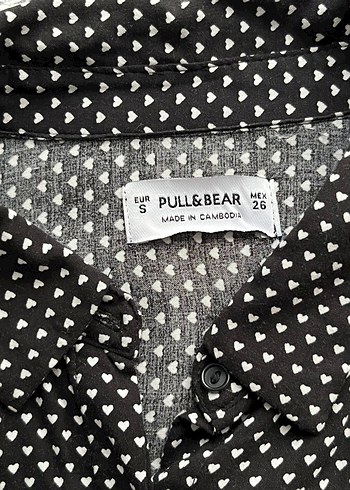 Siyah Puantiyeli Uzun Kollu Kadın Gömlek - Görsel 2