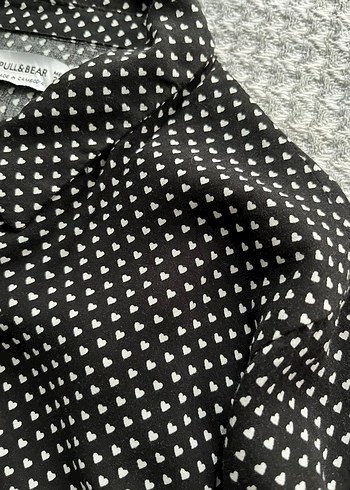 Siyah Puantiyeli Uzun Kollu Kadın Gömlek - Görsel 4