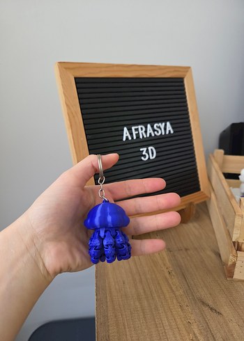 denizanası hareketli anahtarlık - Görsel 2