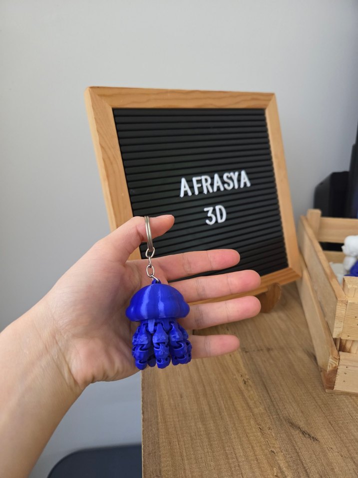 denizanası hareketli anahtarlık - Görsel 2