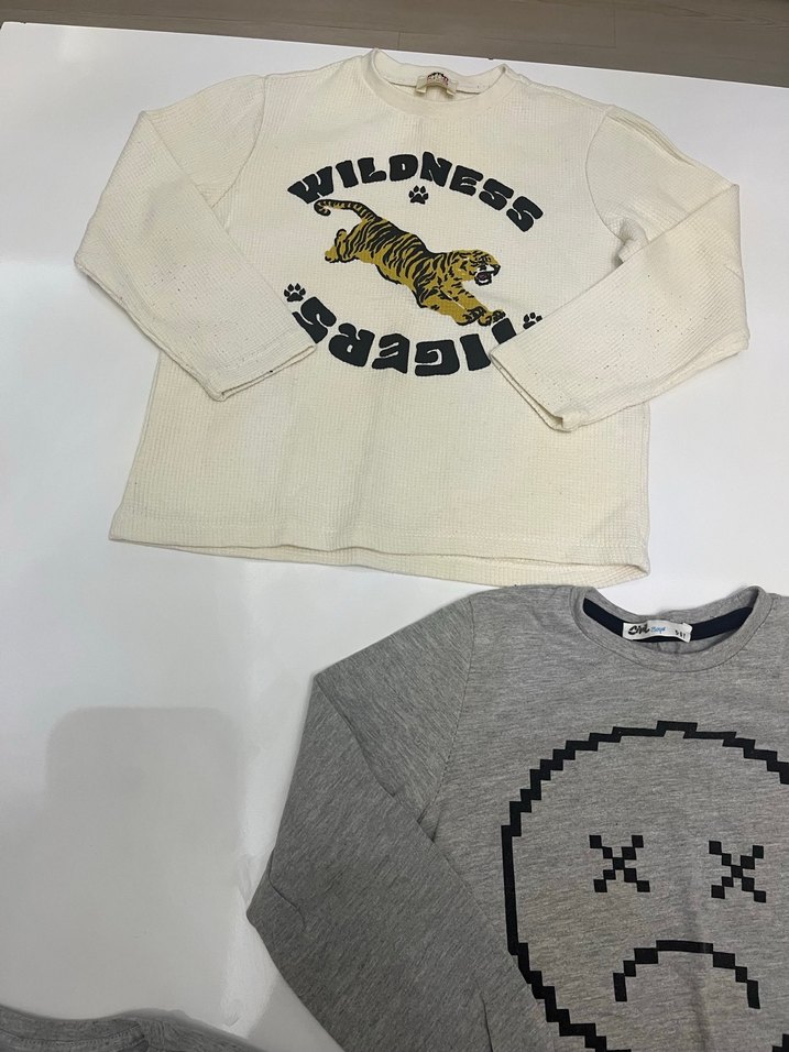 Gri Uzun Kollu Baskılı Erkek Tişört - Görsel 3