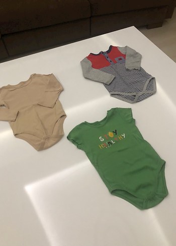 Bebek Erkek Uzun Kollu Renkli Body Seti - Görsel 2