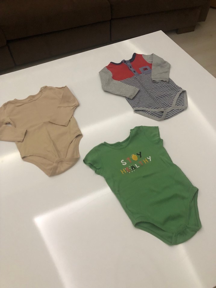 Bebek Erkek Uzun Kollu Renkli Body Seti - Görsel 2