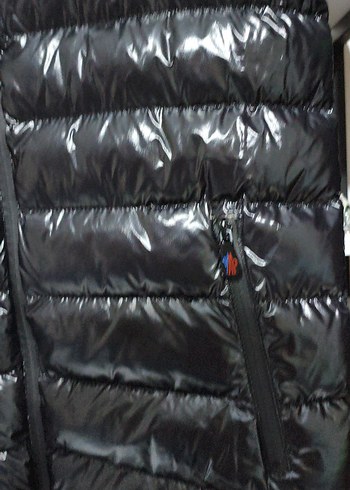 Siyah Düğmeli Yüksek Yakalı Erkek Şişme Yelek - Görsel 3