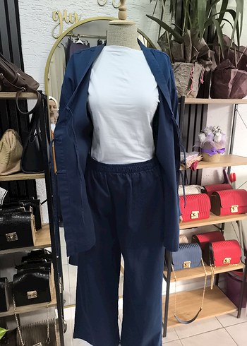 Lacivert Camelya marka kimono takim
