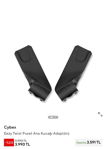 Beden Cybex Gold Siyah Adaptör
