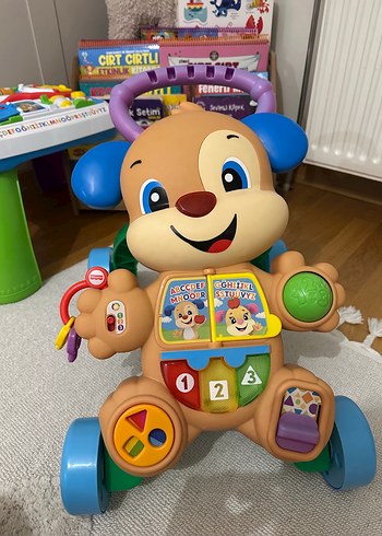 Fisher Price Renkli Eğitici Köpek Yürüteç Oyuncak