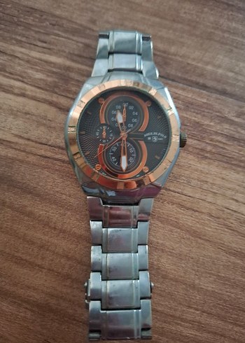 Kahverengi Kadranlı Erkek Biker Saat - Görsel 2