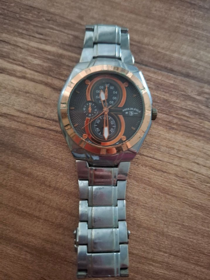 Kahverengi Kadranlı Erkek Biker Saat - Görsel 2