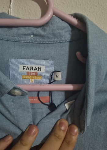 Düğmeli Mavi Denim Erkek Gömlek - Görsel 2