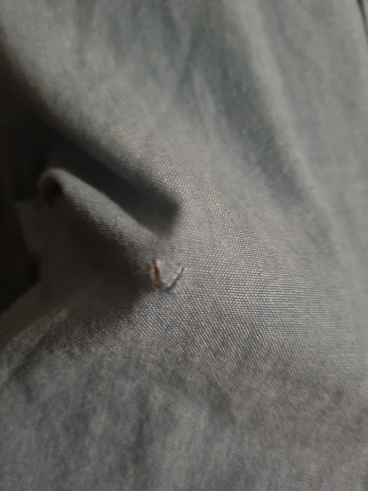 Düğmeli Mavi Denim Erkek Gömlek - Görsel 3